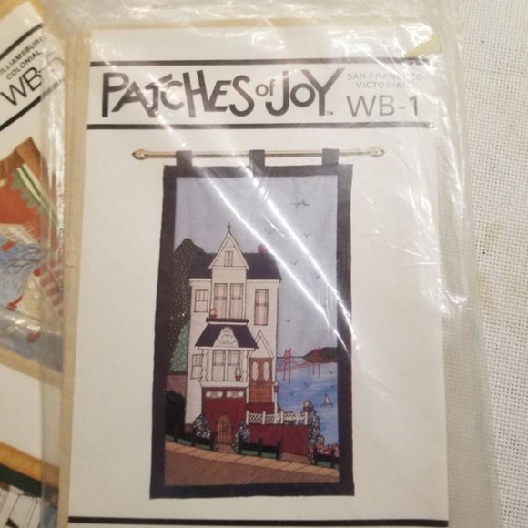 1981 Patches of Joy lot of 3 patterns old houses Pat013 - Picture 5 of 8